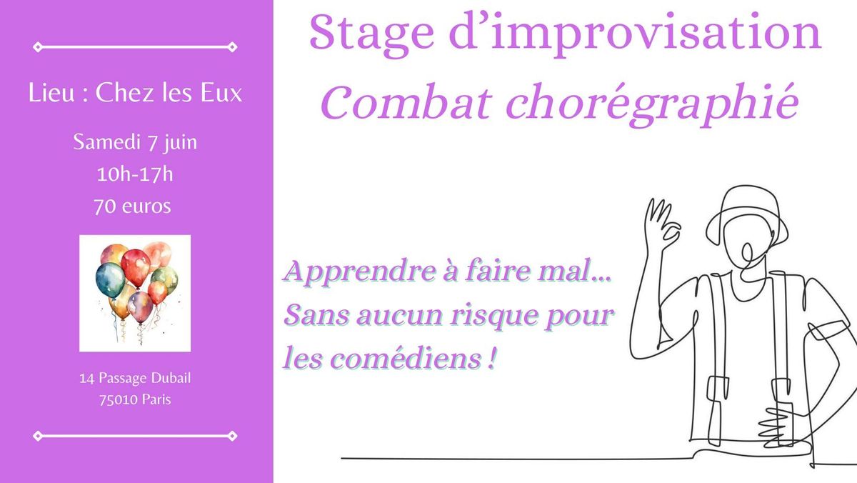 Stage d'improvisation - Combat chor\u00e9graphi\u00e9 