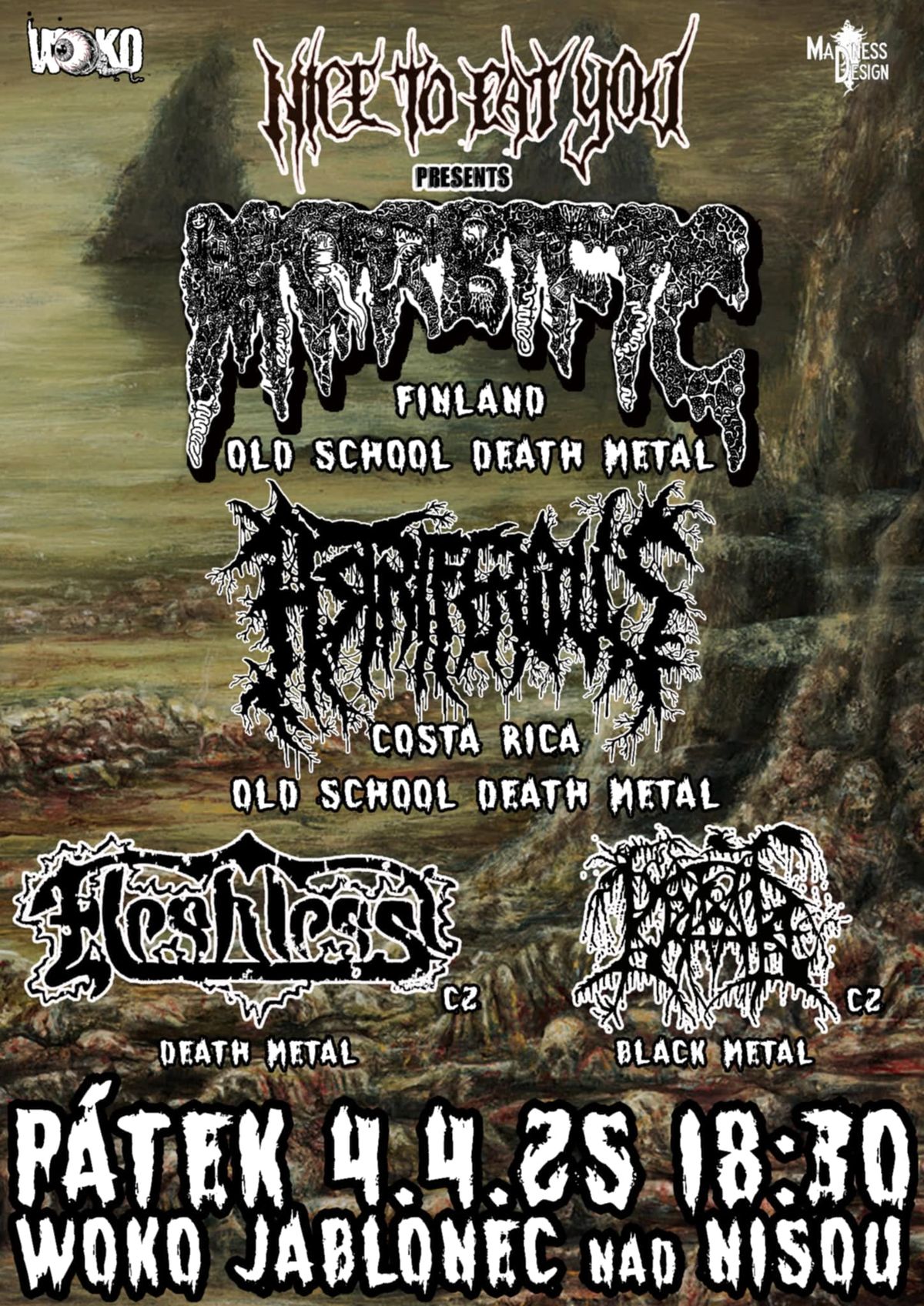 Morbific (Finland) Fleshless (CZ) plus more 