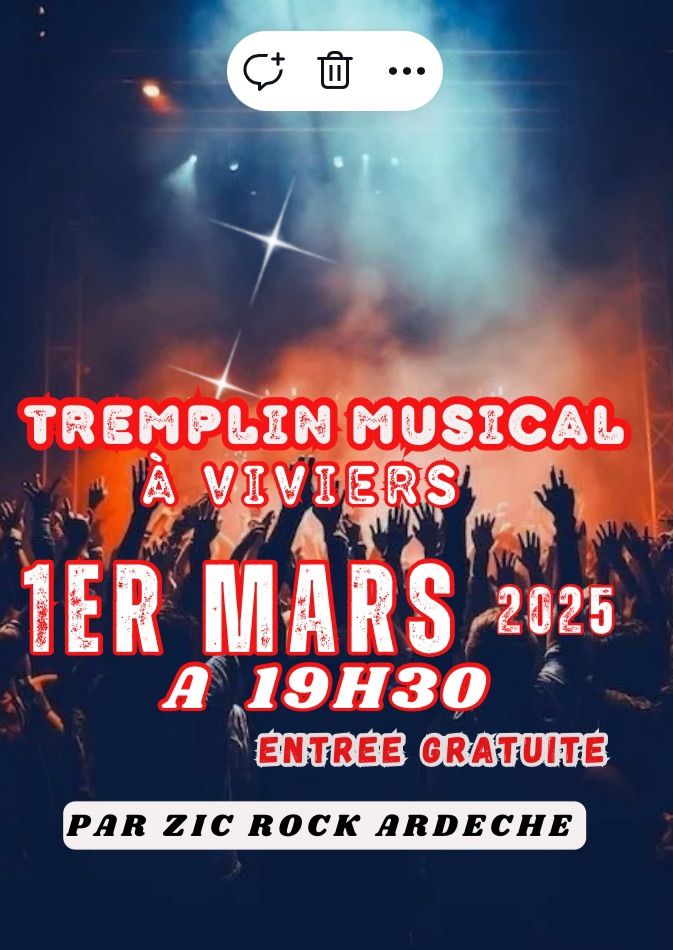 Tremplin musical \u00e0 Viviers ! 