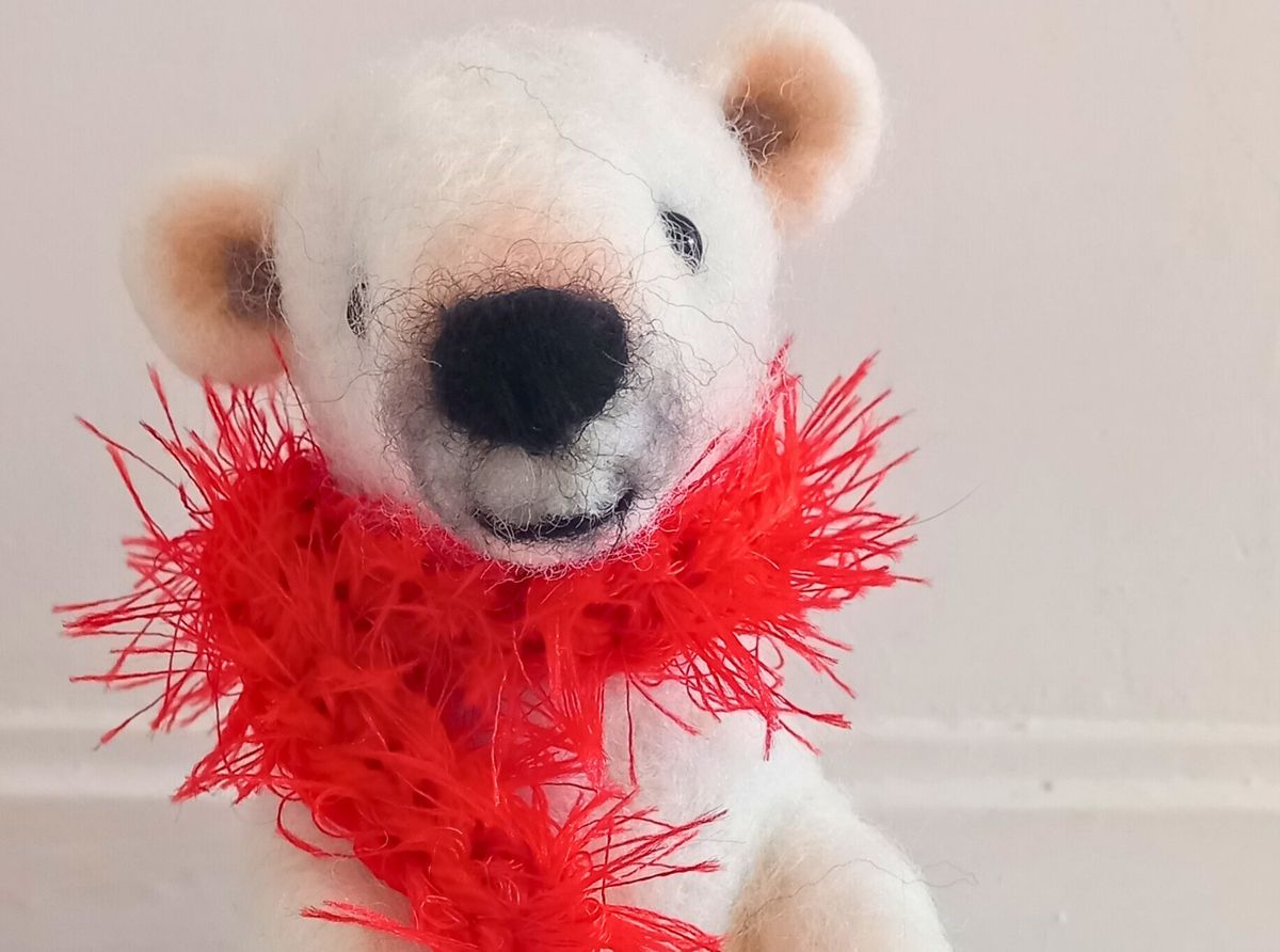 Needle Felt: Polar Bear