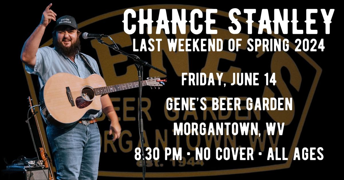Chance Stanley at Gene's Beer Garden, Morgantown, WV