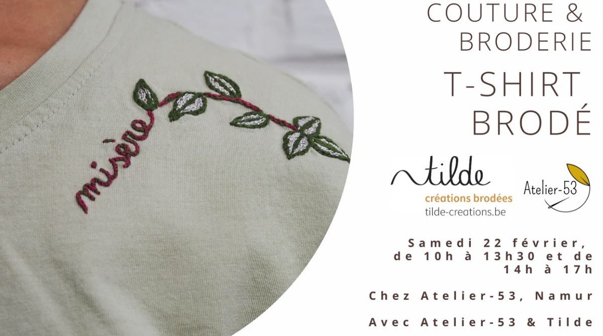 Atelier | Couture et broderie - T-shirt brod\u00e9