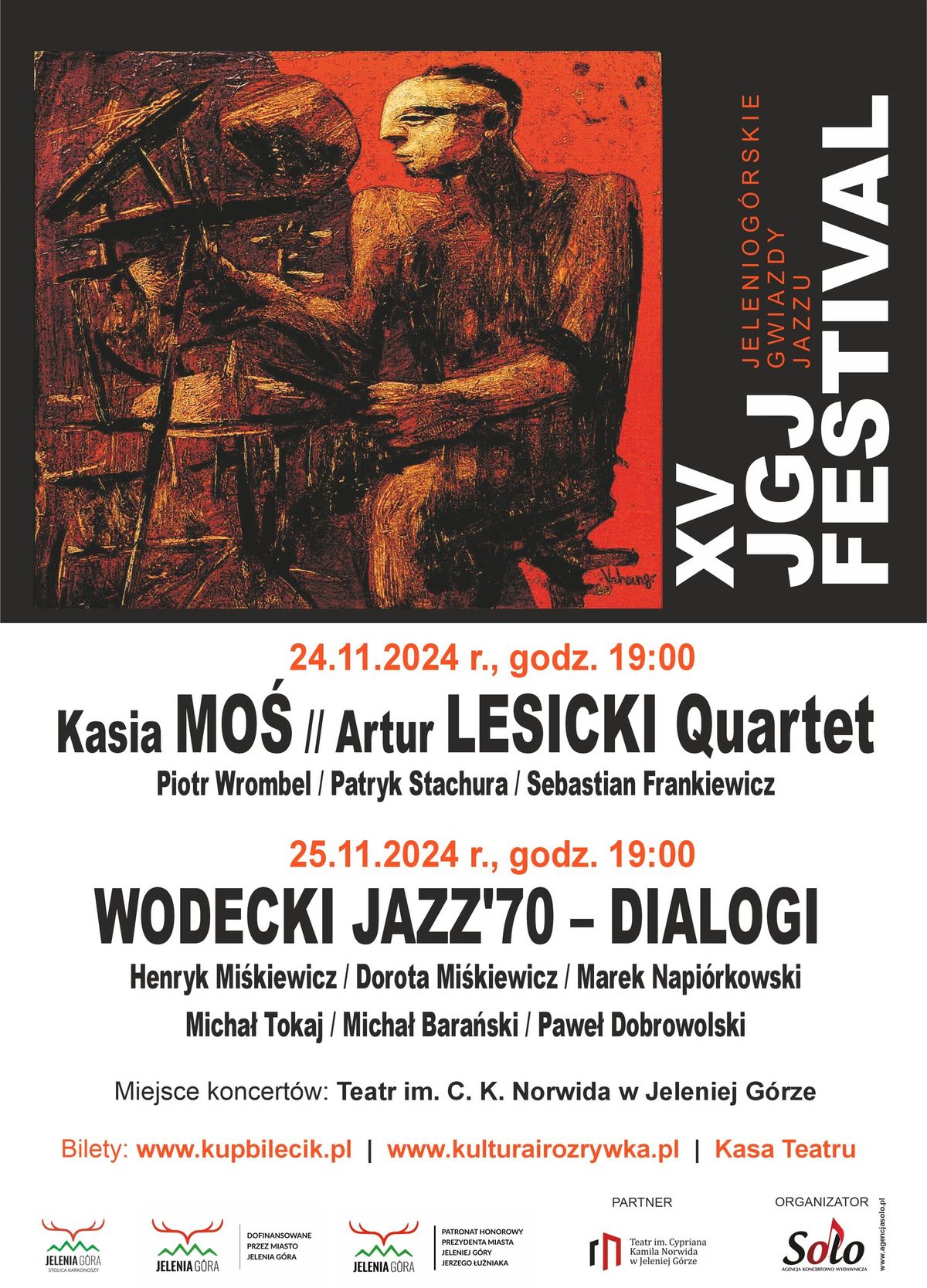 XV JGJ FESTIVAL- Jeleniog\u00f3rskie Gwiazdy Jazzu( edycja jubileuszowa)