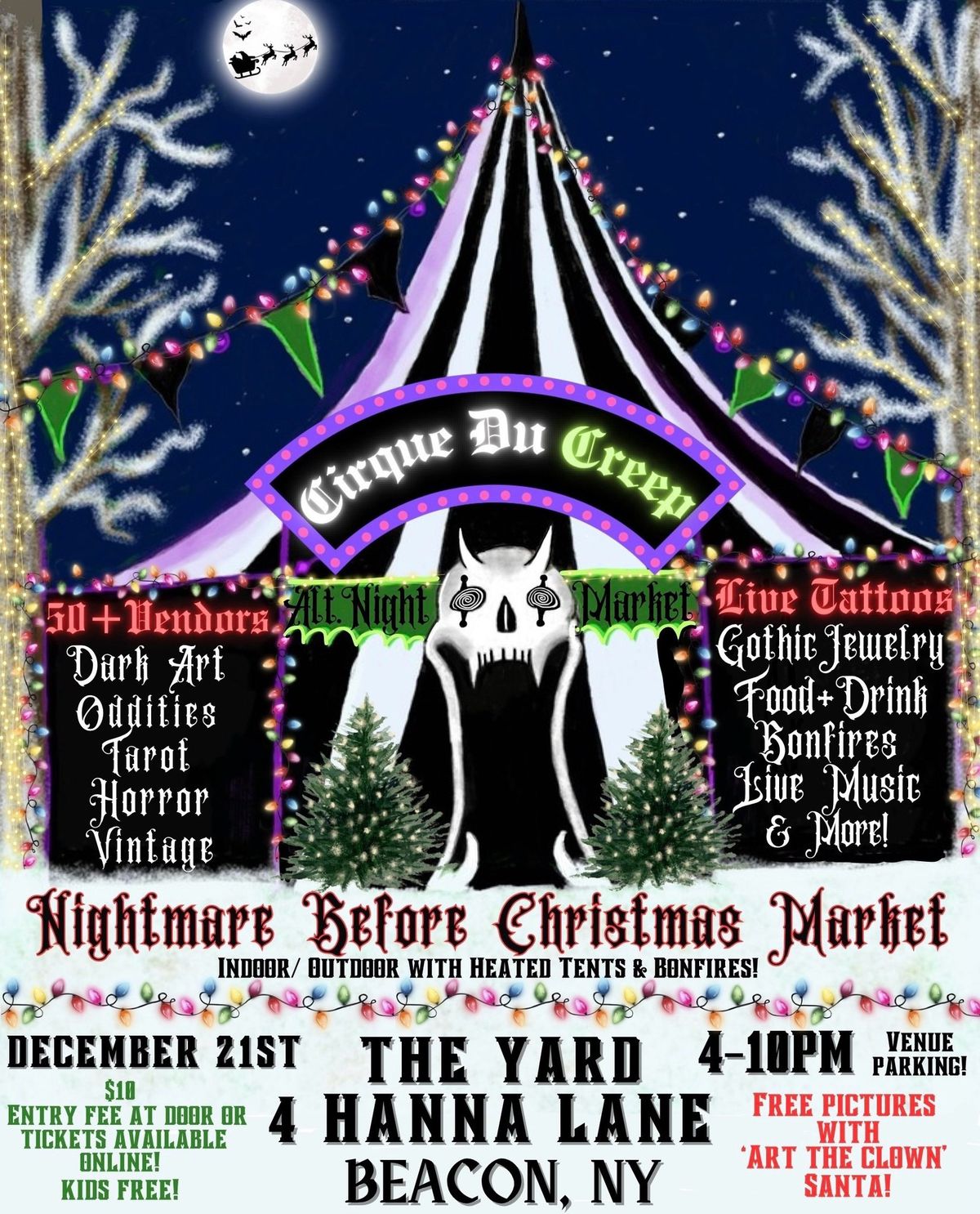 Cirque Du Creep- Nightmare Before Christmas Market