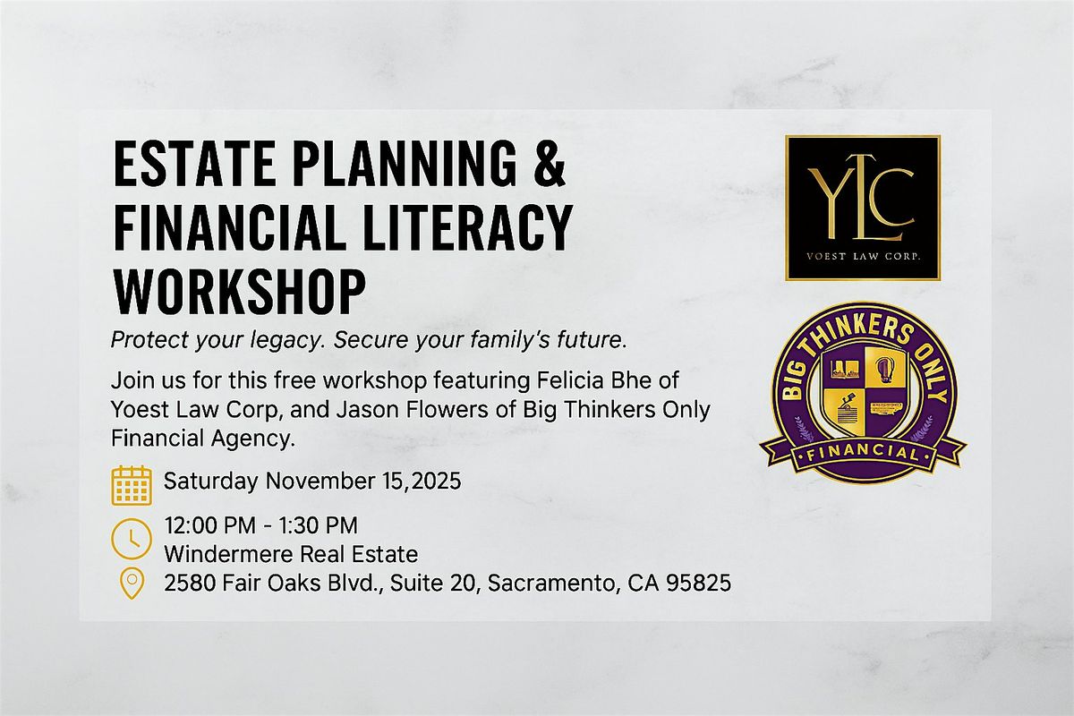 Estate Planning & Financial Literacy Workshop