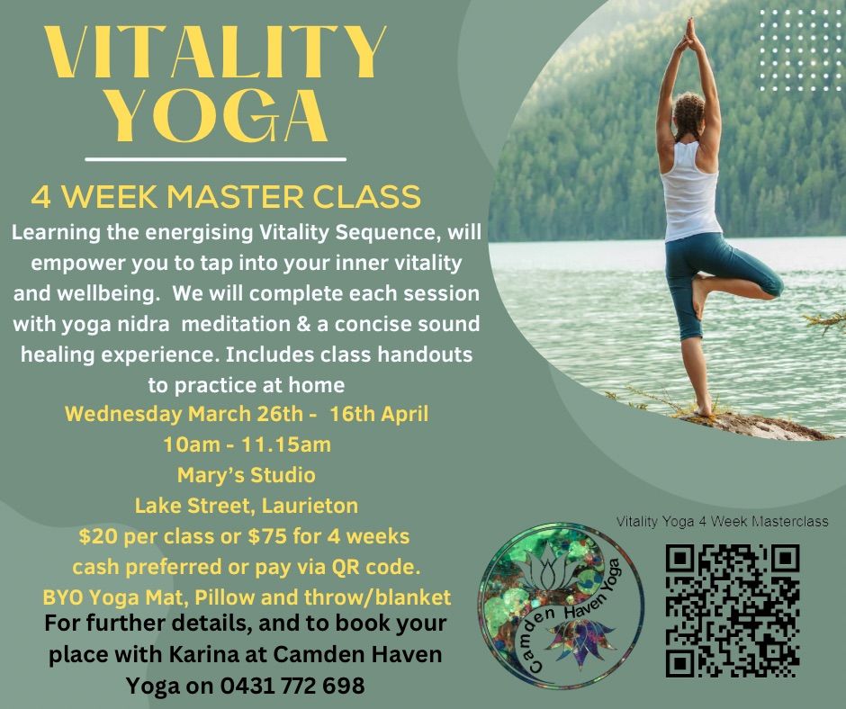 Vitality Yoga Masterclass