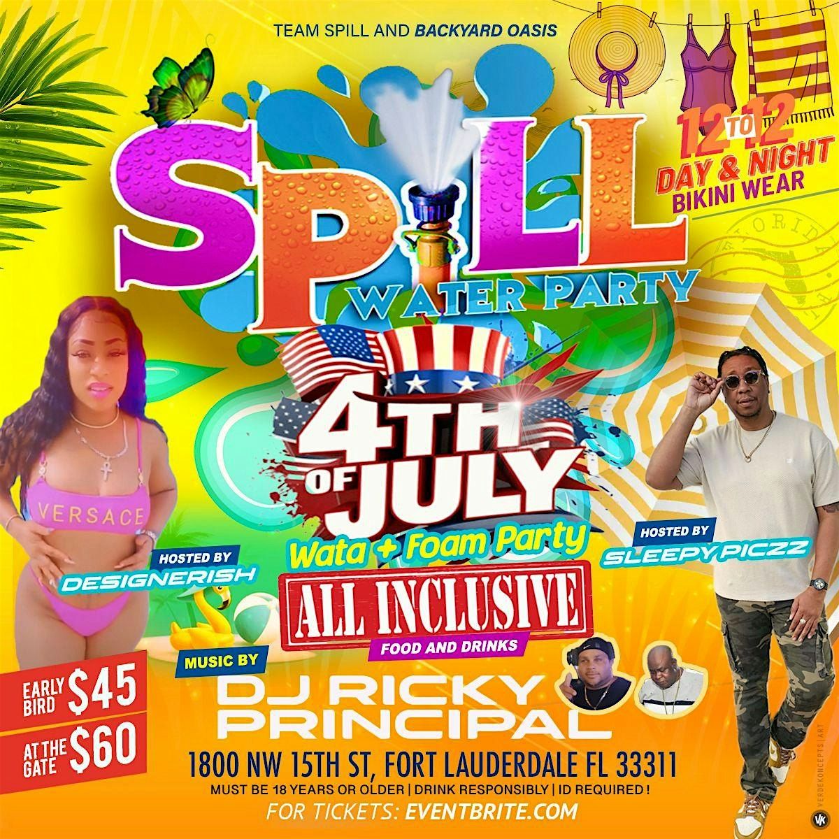 Spill 12 To 12 water party