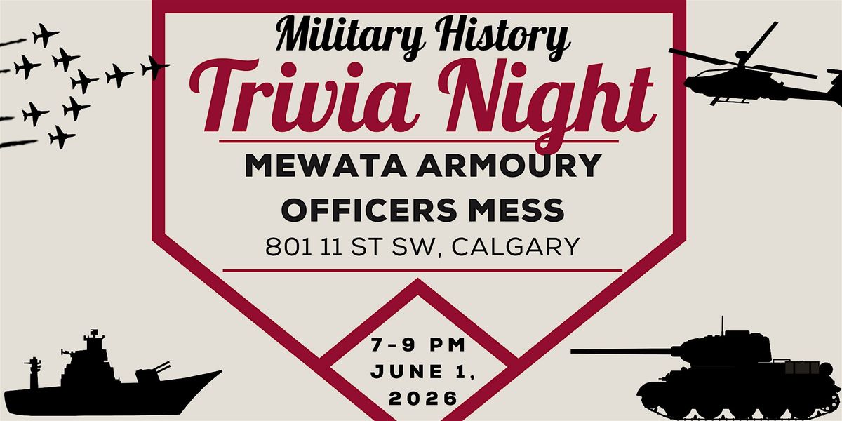 Valour Canada Military History Trivia Night (June 2026)