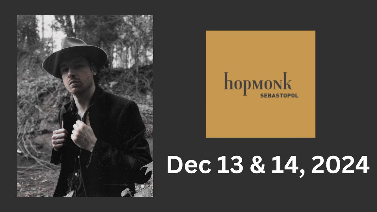 David Luning returns with Annual Two Nights at Hopmonk Sebastopol - Dec 13 & Dec 14