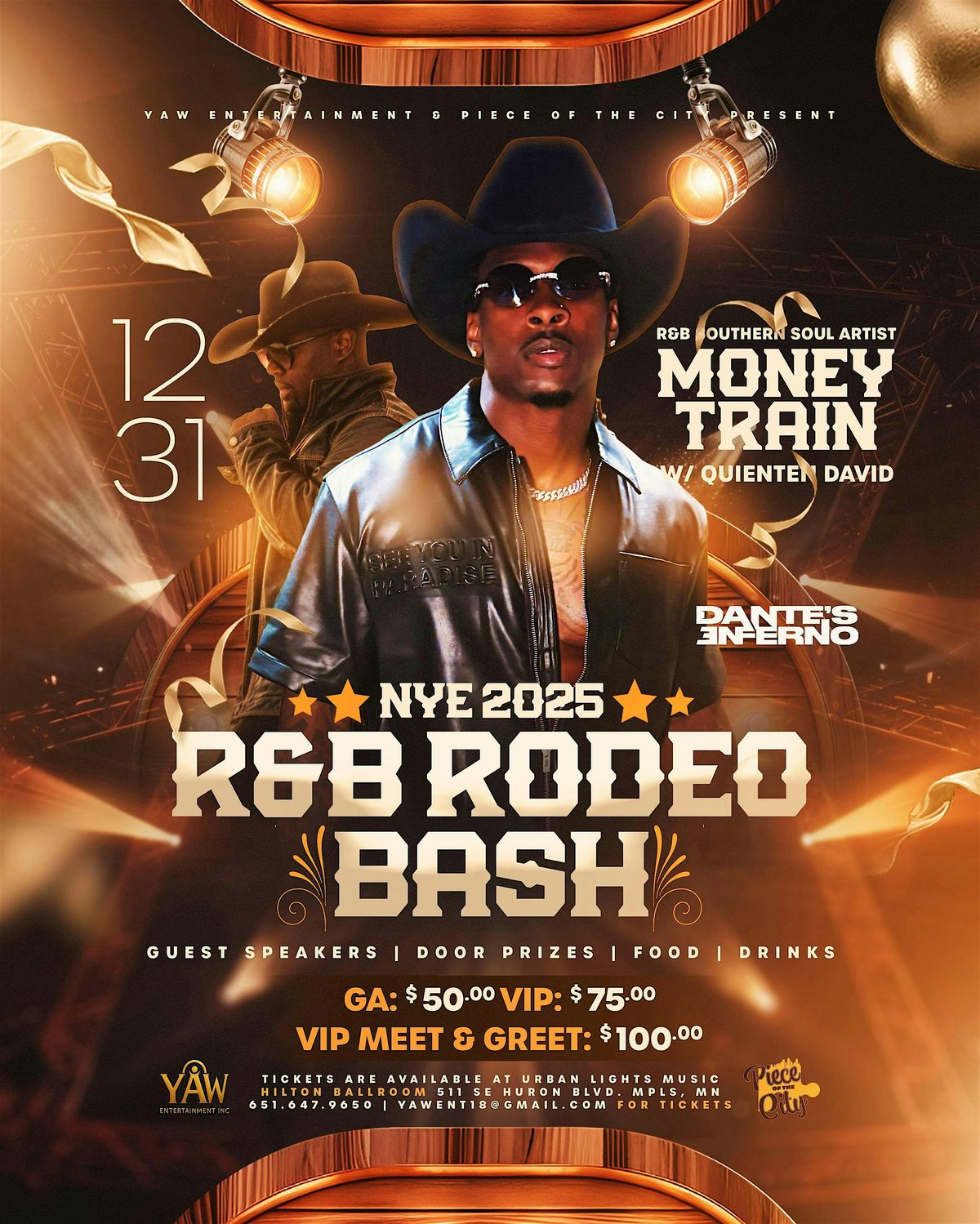 Cash Rob Rodeo NYE 2026: R&B Rodeo Bash ft. Money Train & Quienten David, 511 SE Huron ...
