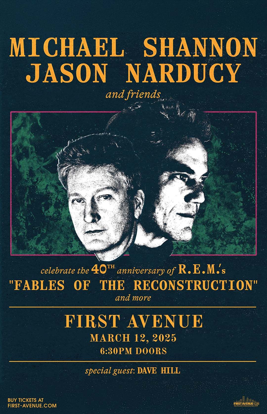 Michael Shannon and Jason Narducy at First Avenue