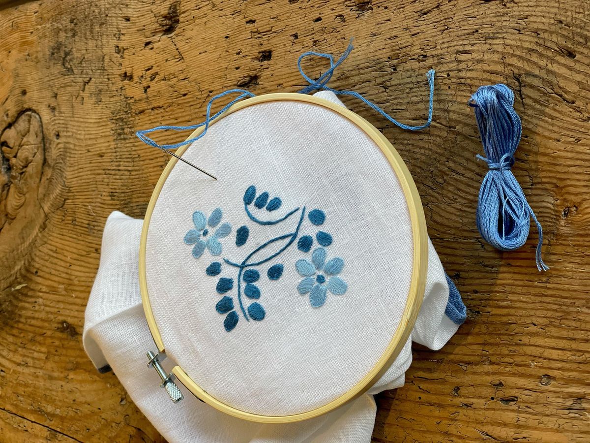 Coloring With A Needle Embroidery Class
