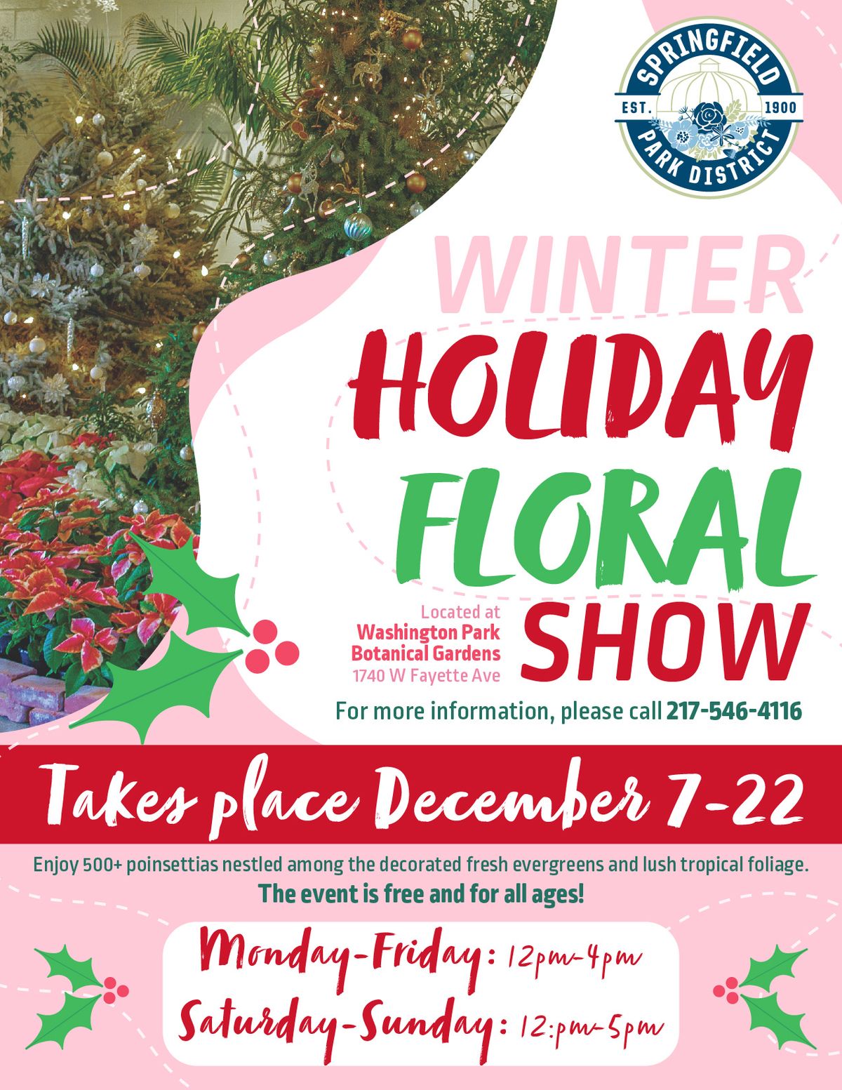 Washington Park Botanical Garden Winter Holiday Floral Show!