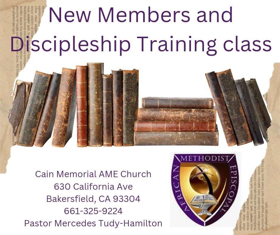 New Members\/Discipleship Training Class #1