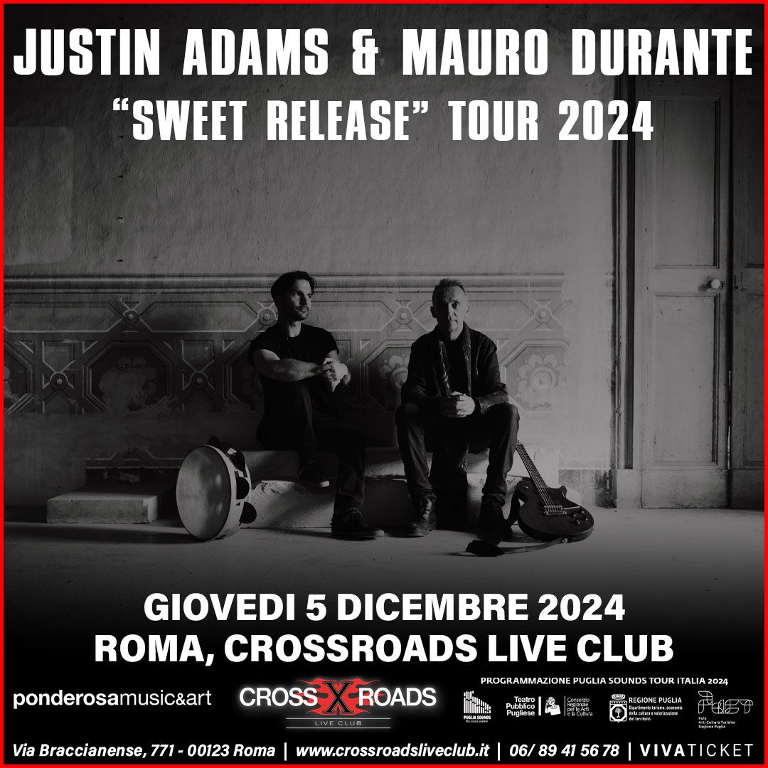 Justin Adams & Mauro Durante " Sweet Release" Tour 2024 | Roma, CrossRoads Live Club