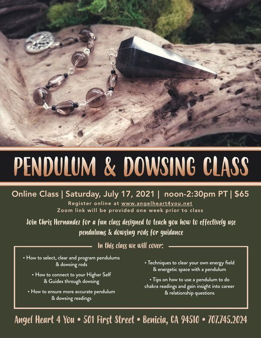 VIRTUAL Pendulum & Dowsing Class with Chris Hernandez