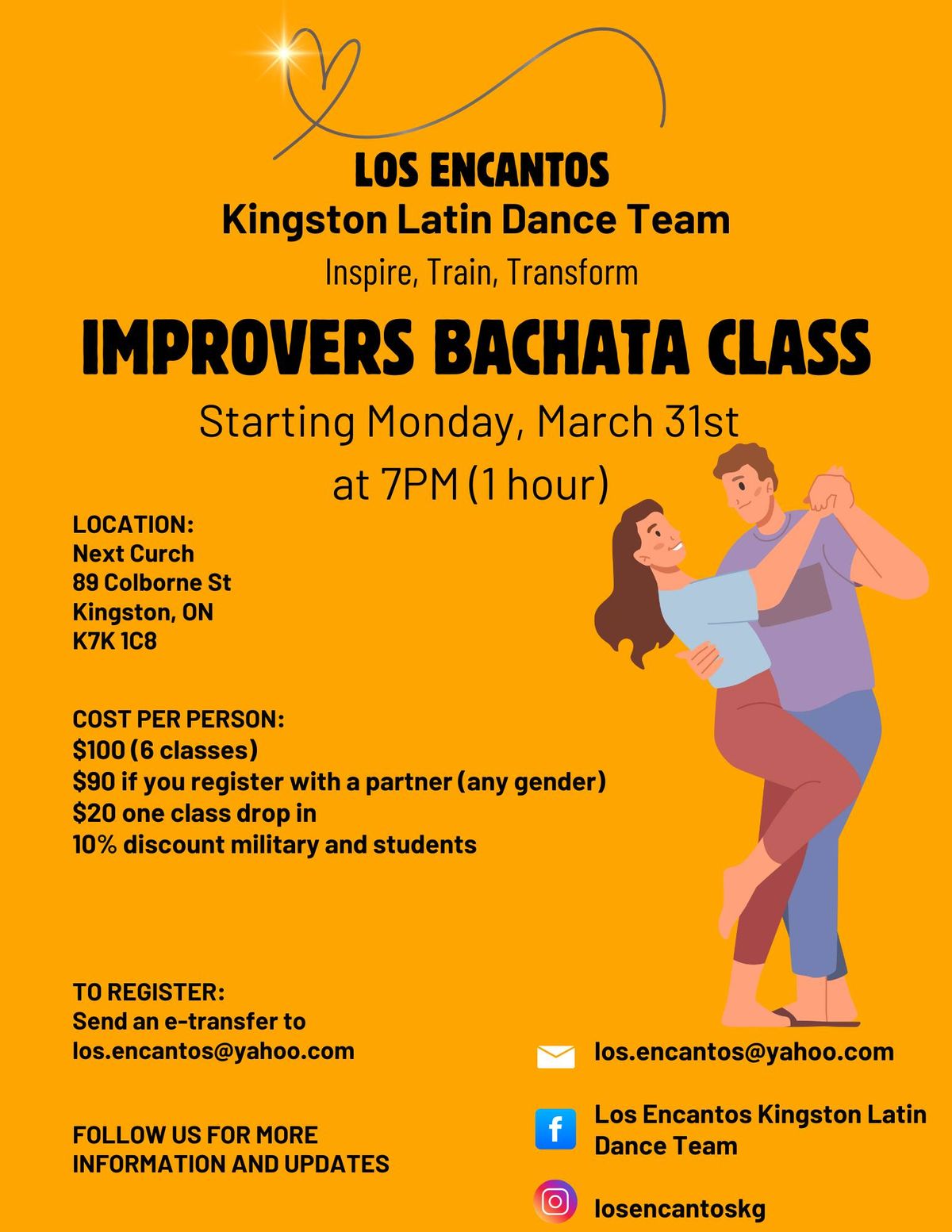 Bachata Improvers Classes