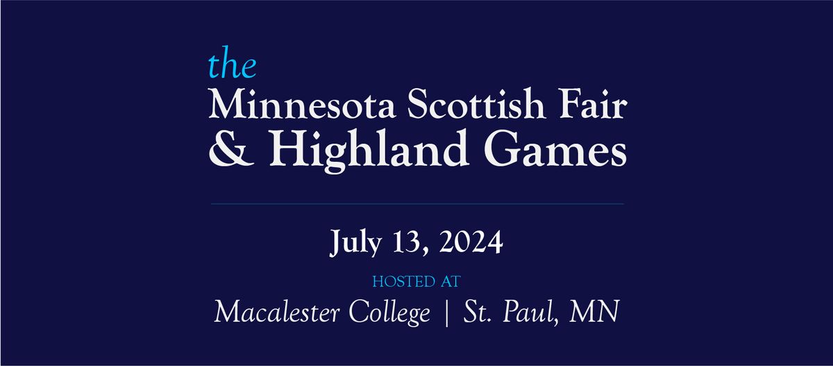 2024 Minnesota Scottish Fair & Highland Games
