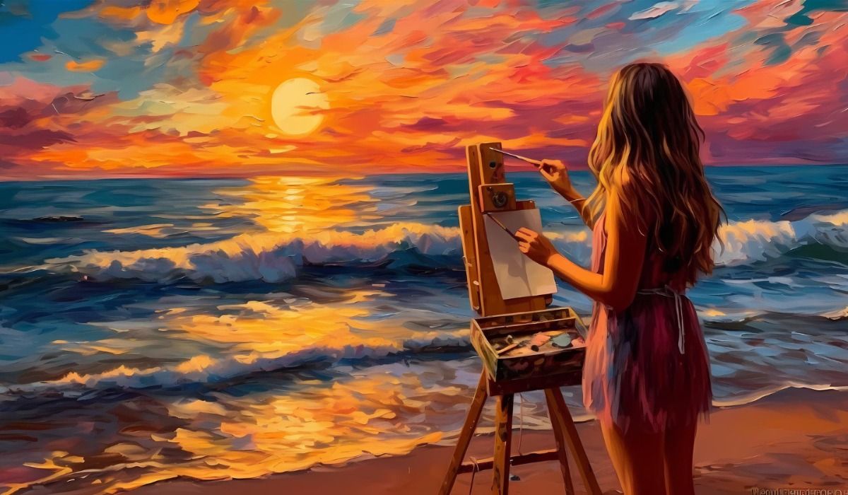 Sunset Serenity: Elite Self-Guided Beach Painting Party