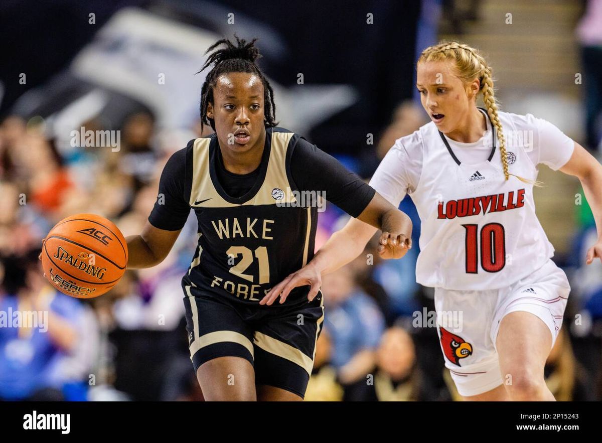 Louisville Cardinals at Wake Forest Demon Deacons Womens Basketball