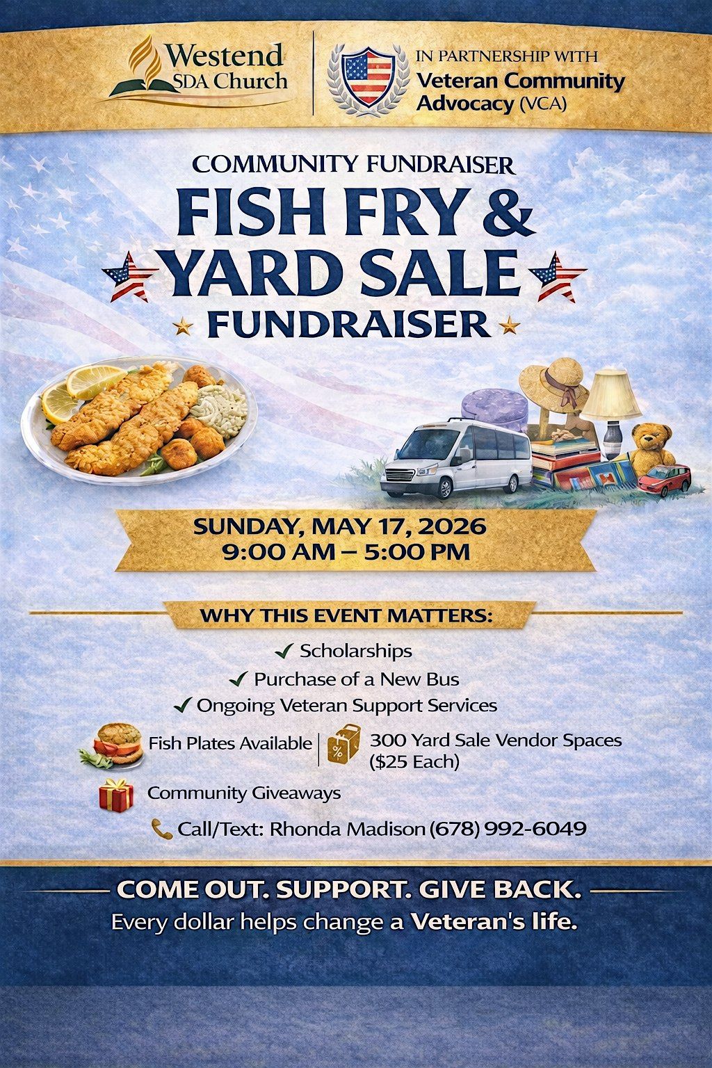 Fish Fry & Yard Sale Fundraiser