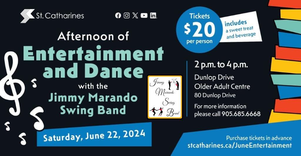 Afternoon of Entertainment & Dance With The Jimmy Marando Swing Band