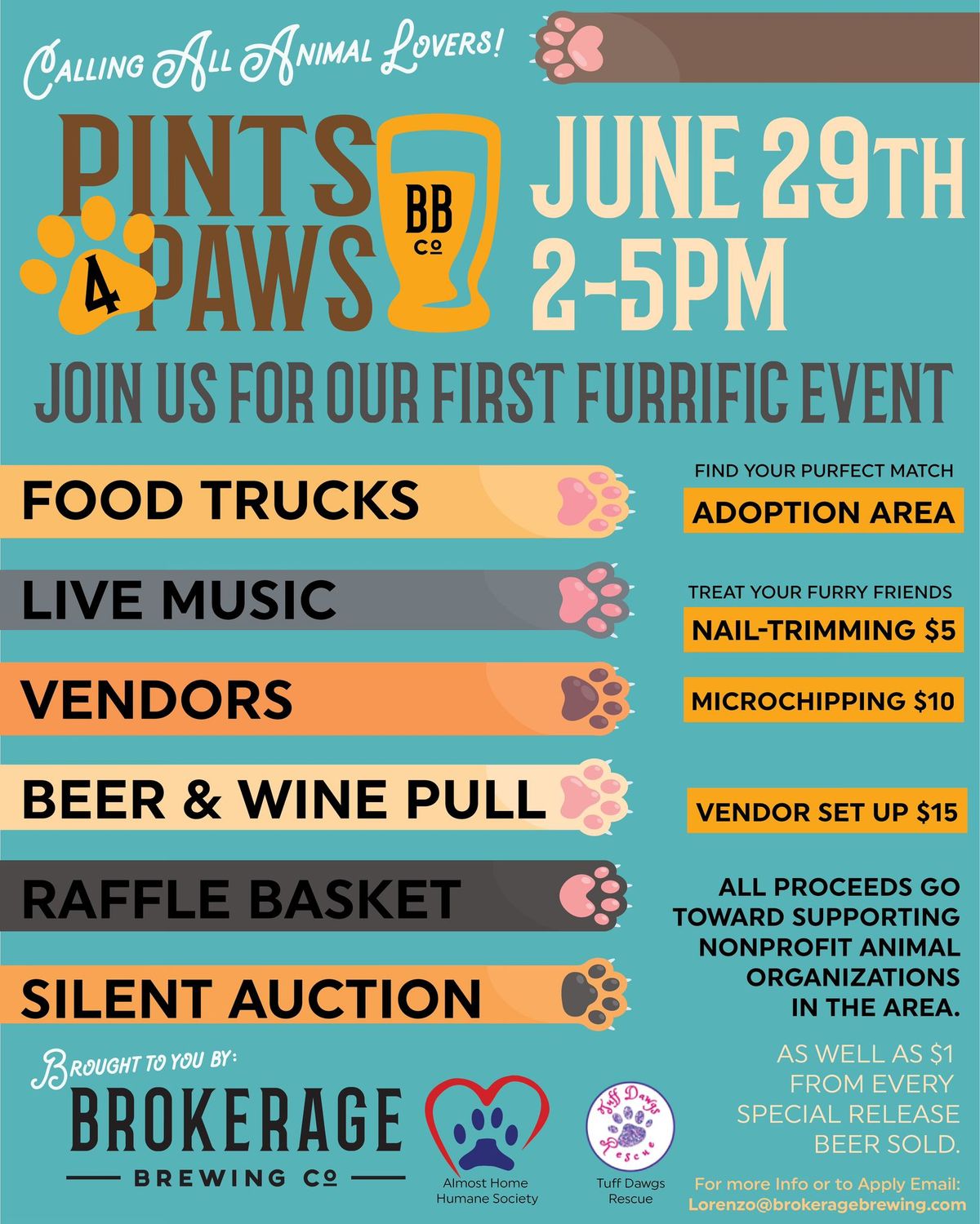 Pints 4 Paws Fundraising Event