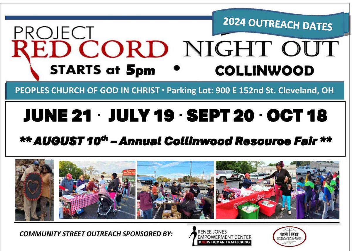 COLLINWOOD - Project Red Cord Night Out