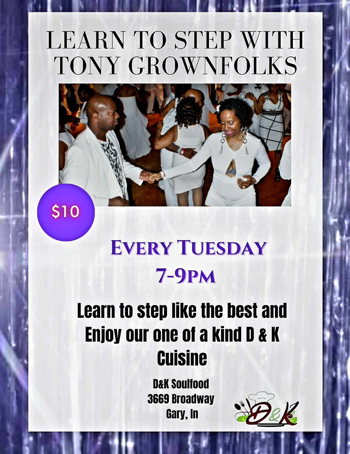 Learn to Step with Tony Grown Folks 