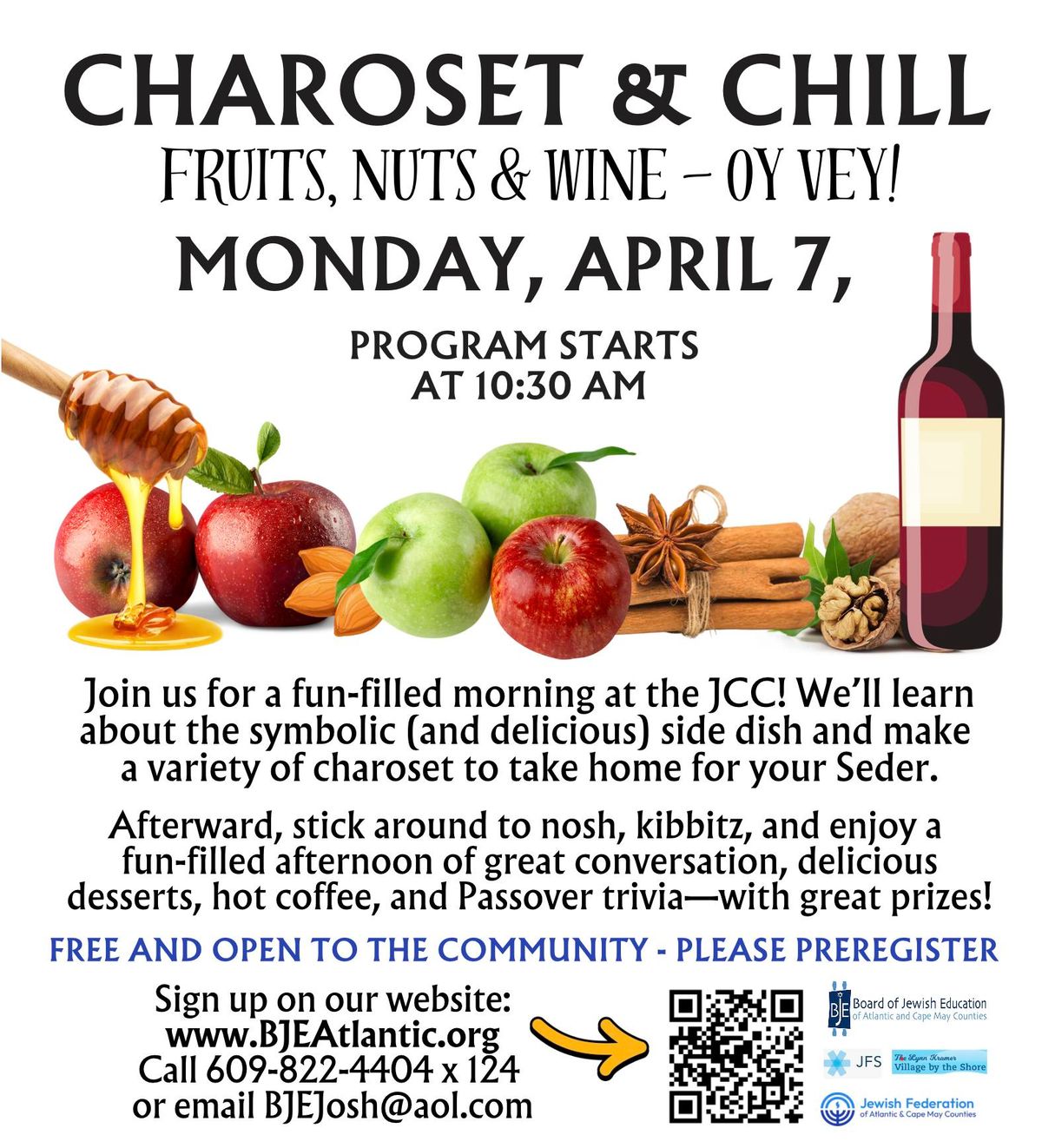 Charoset & Chill: Fruits, Nuts, and Wine - Oy Vey!