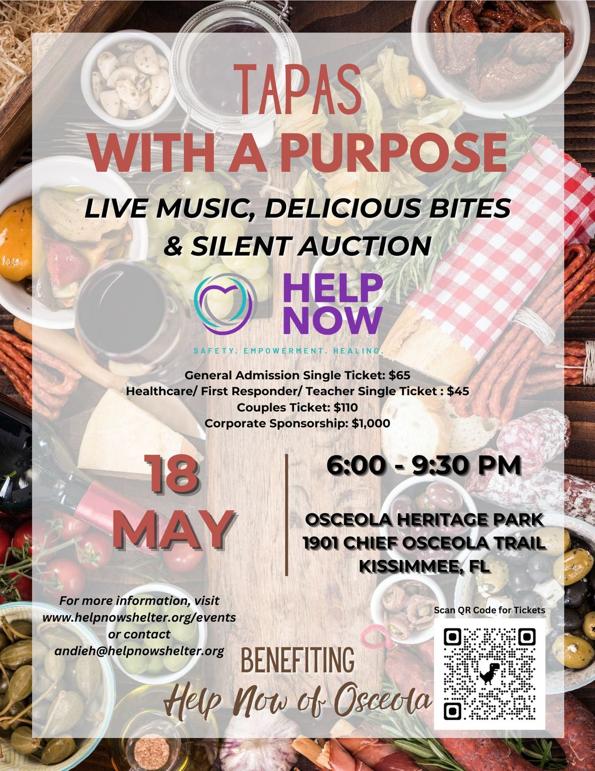 Tapas with a Purpose Fundraiser at OHP