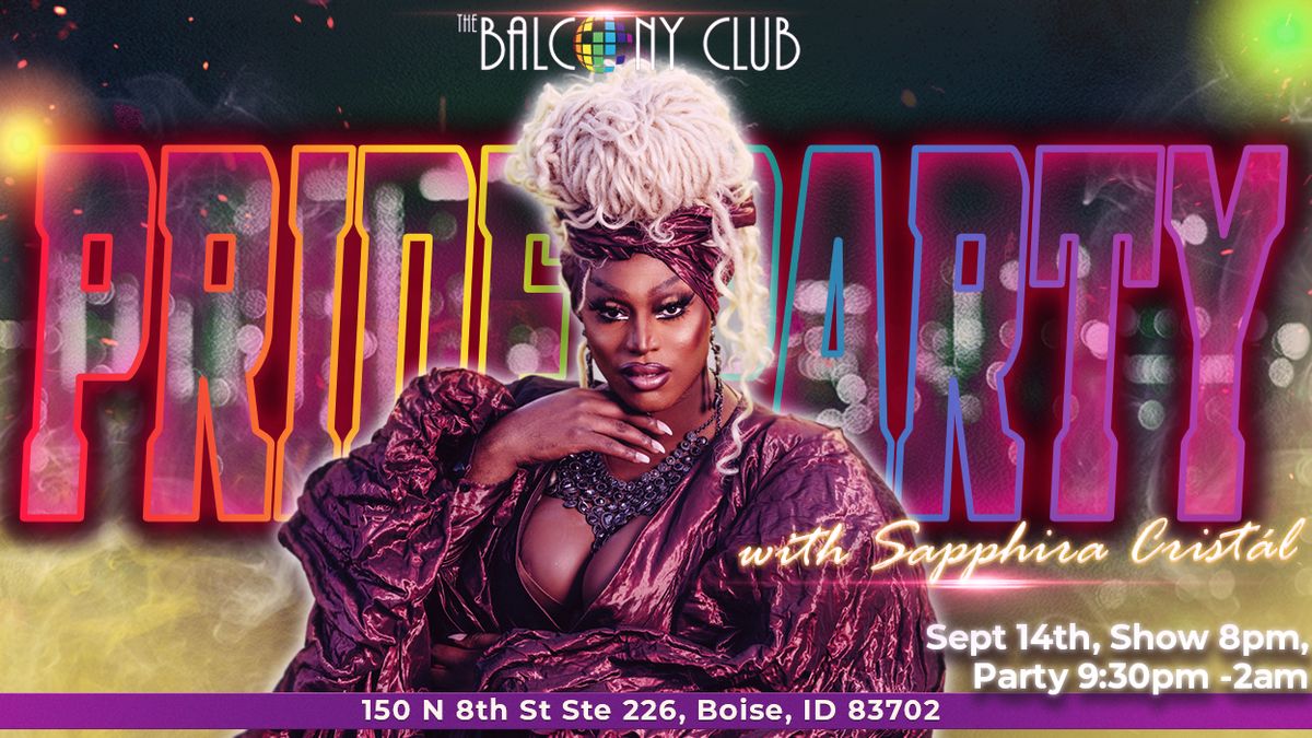 Pride Party with Sapphira Crist\u00e1l from Rupauls Drag Race 