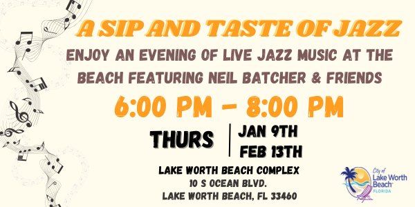 A Sip and Taste of Jazz at Lake Worth Beach