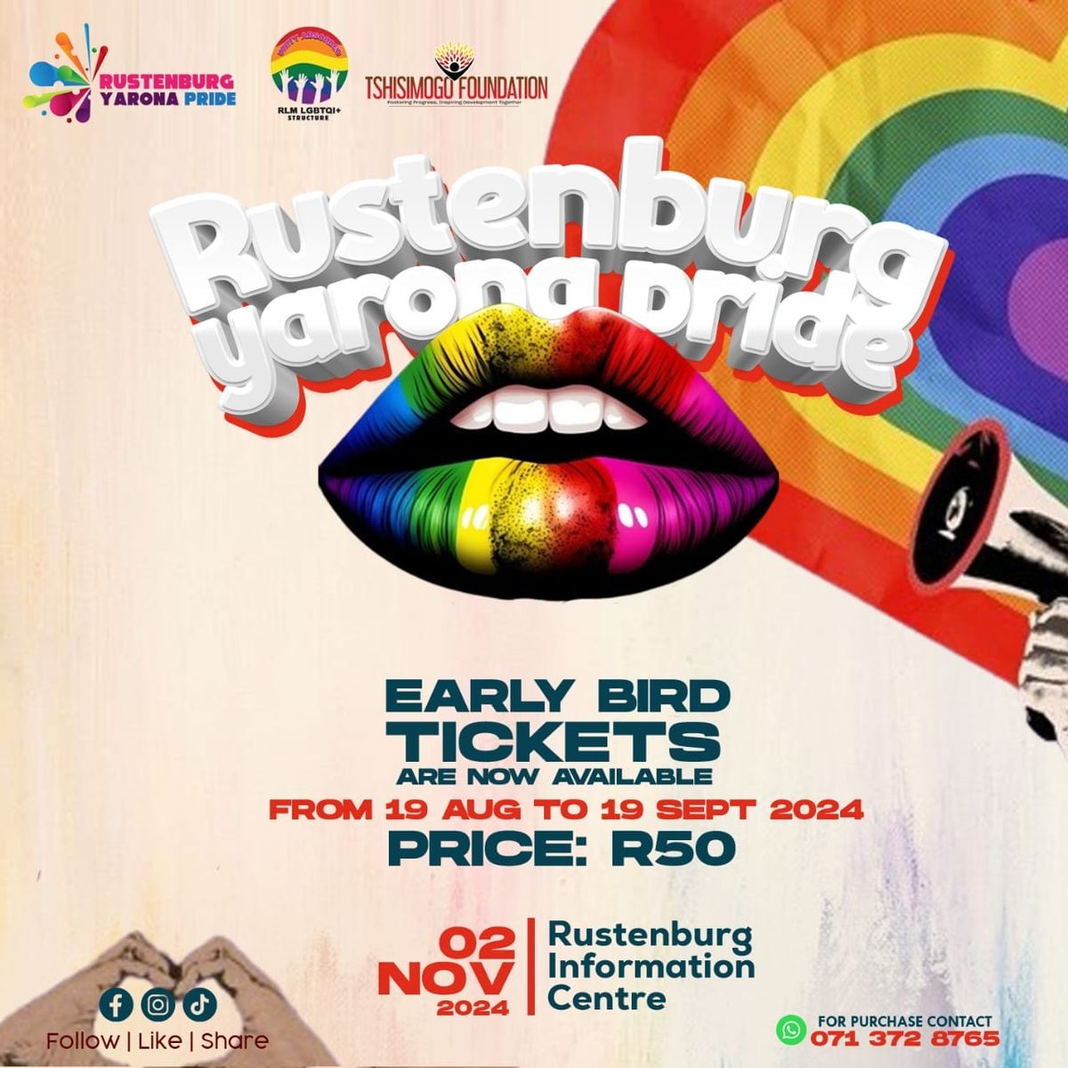 Rustenburg Yarona Pride \ud83c\udff3\ufe0f\u200d\ud83c\udf08\ud83c\udff3\ufe0f\u200d\u26a7\ufe0f2024