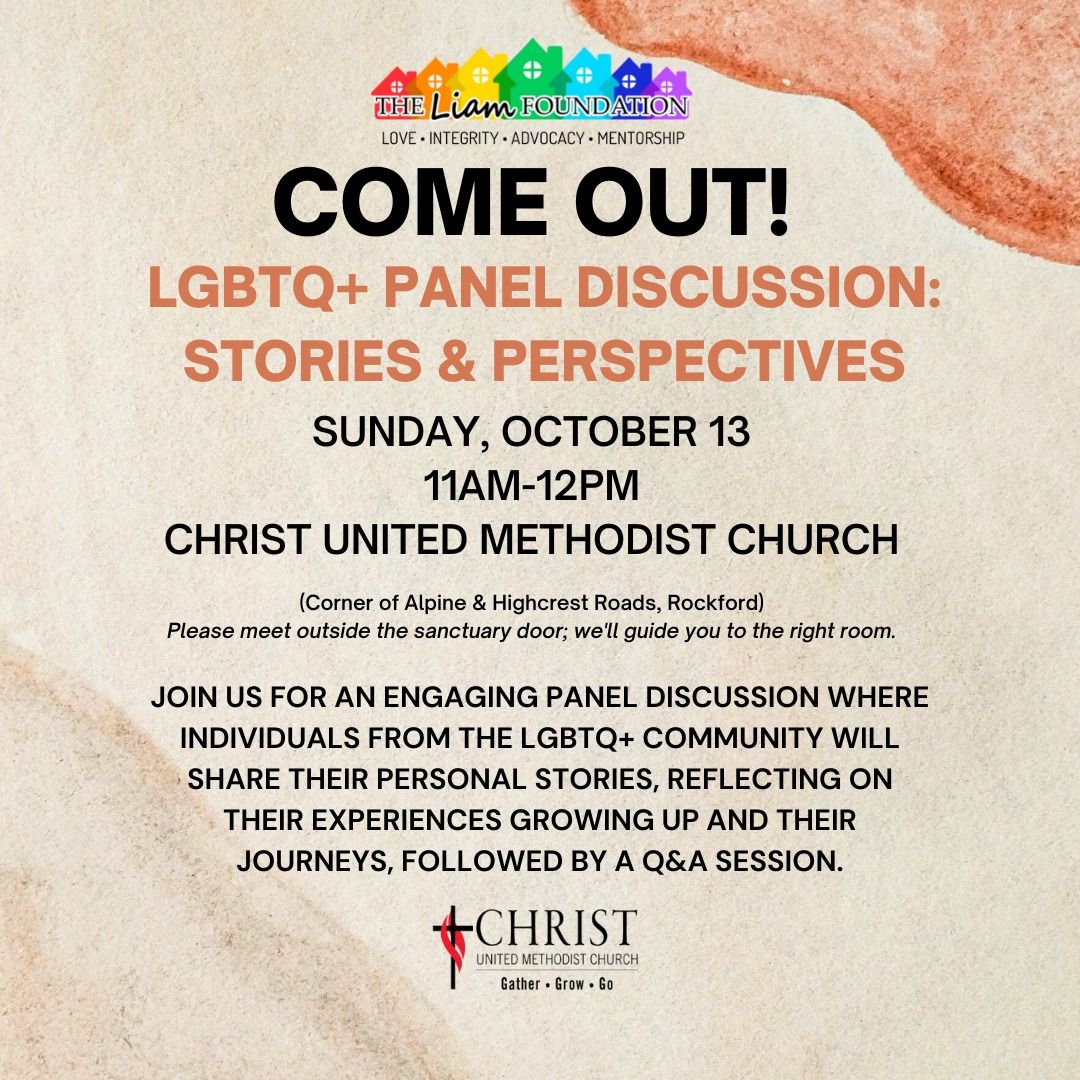 Come Out: LGBTQ+ Panel Discussion: Stories & Perspectives