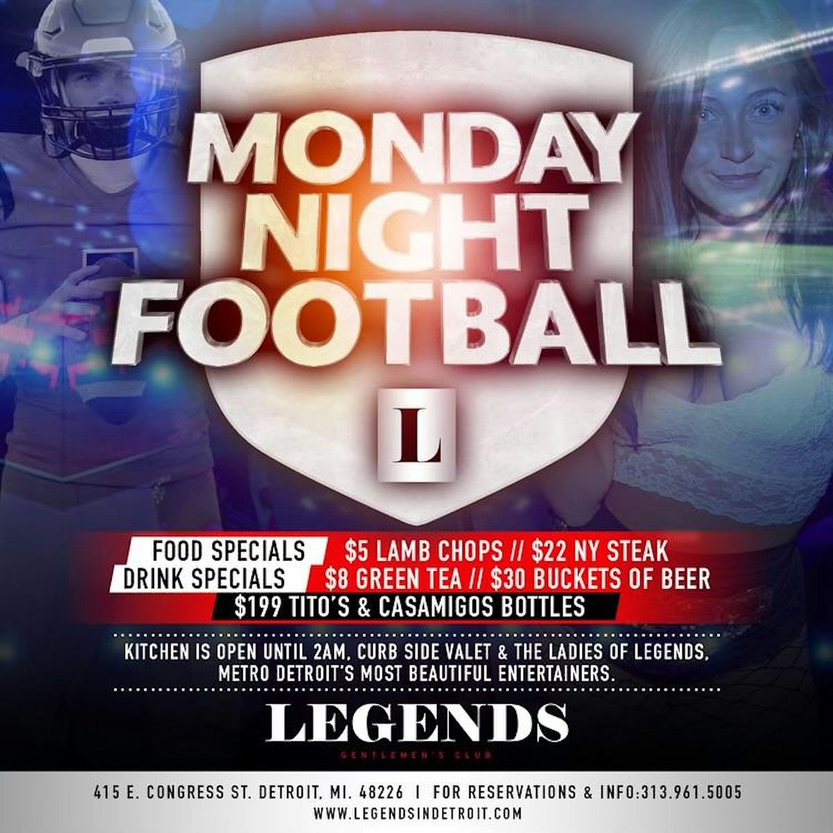 Monday Night Football at Michigan's Premier Club