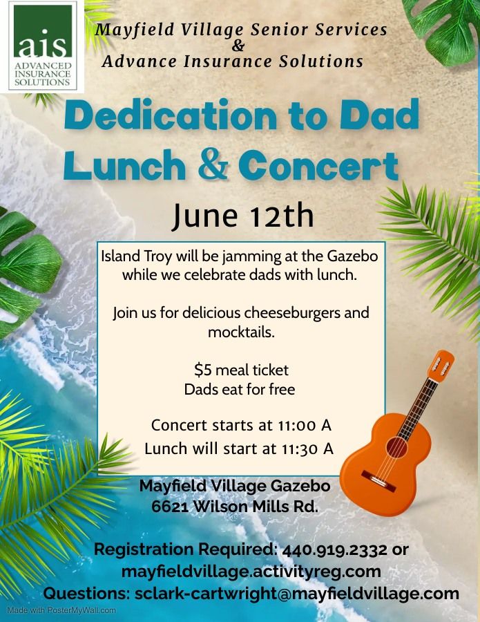 Dedication to Dad Lunch Concert 