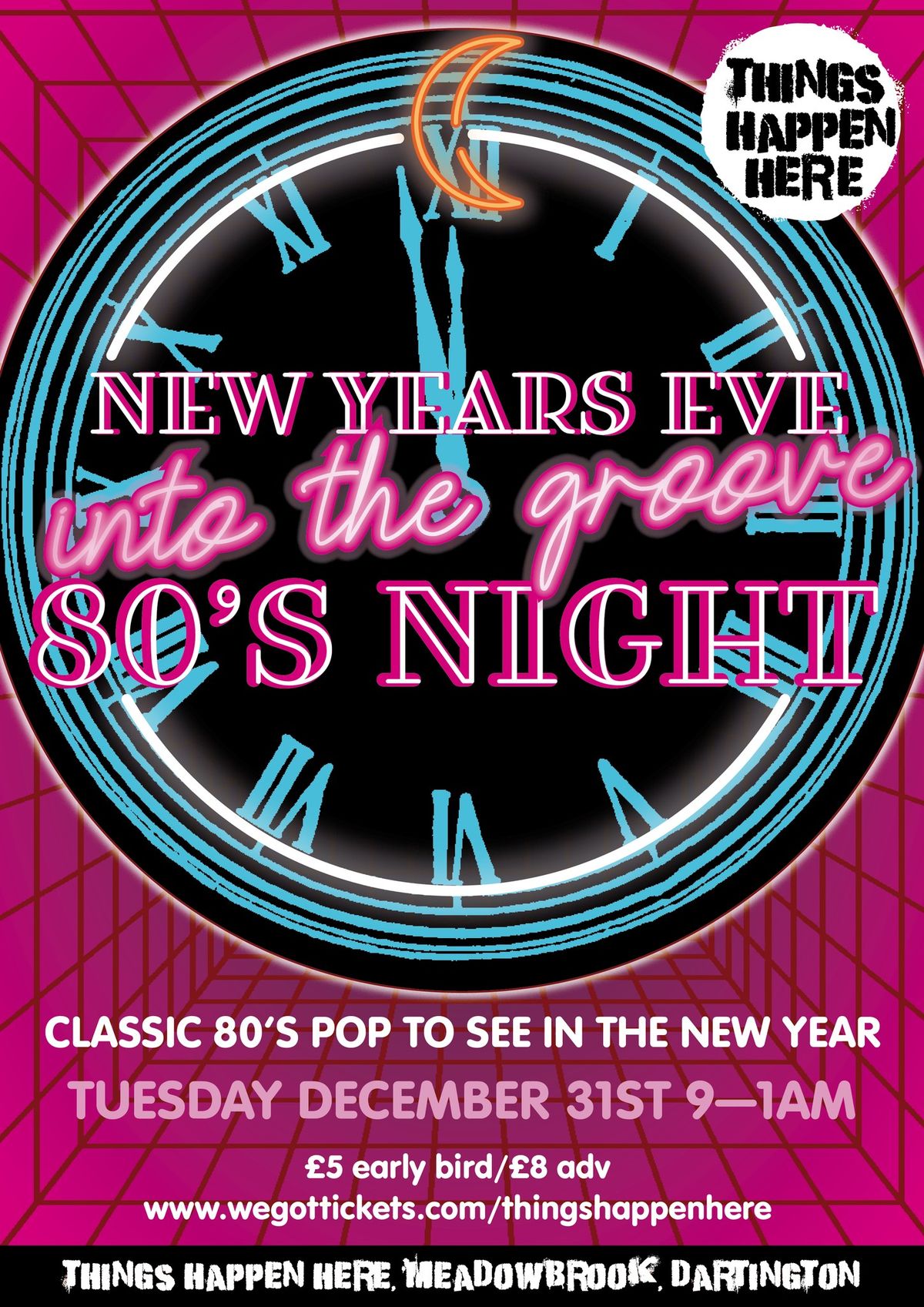 New Years Eve Into The Groove 80's Party