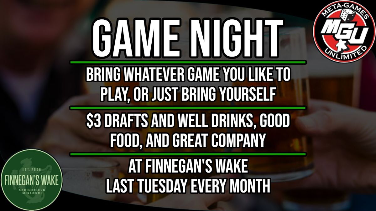 Game Night at Finnegan's