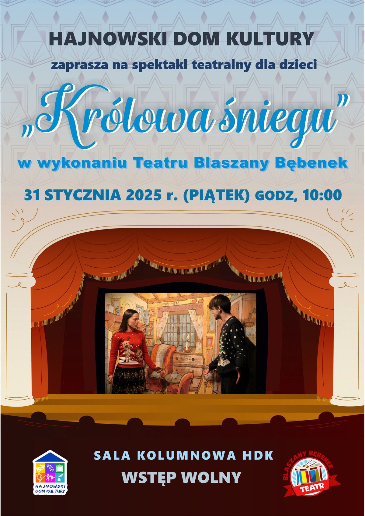 Teatrzyk dla dzieci \u201eKr\u00f3lowa \u015bniegu\u201d