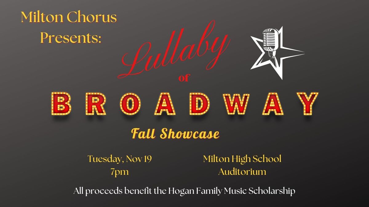 Lullaby of Broadway Fall Showcase