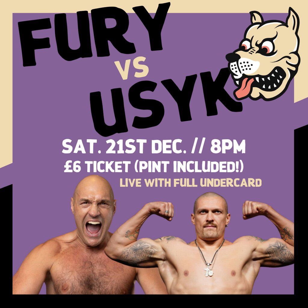 Watch Fury vs Usyk @ Mad Dog Brewery!