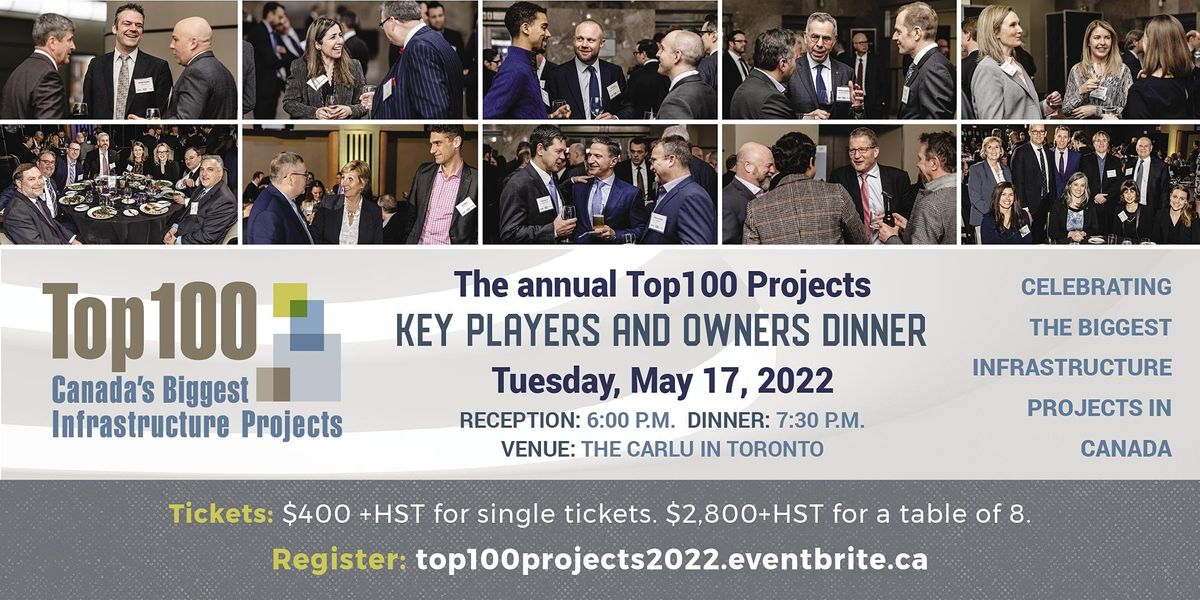 Top100 Projects Key Players And Owners Dinner 2022, The Carlu, Toronto ...