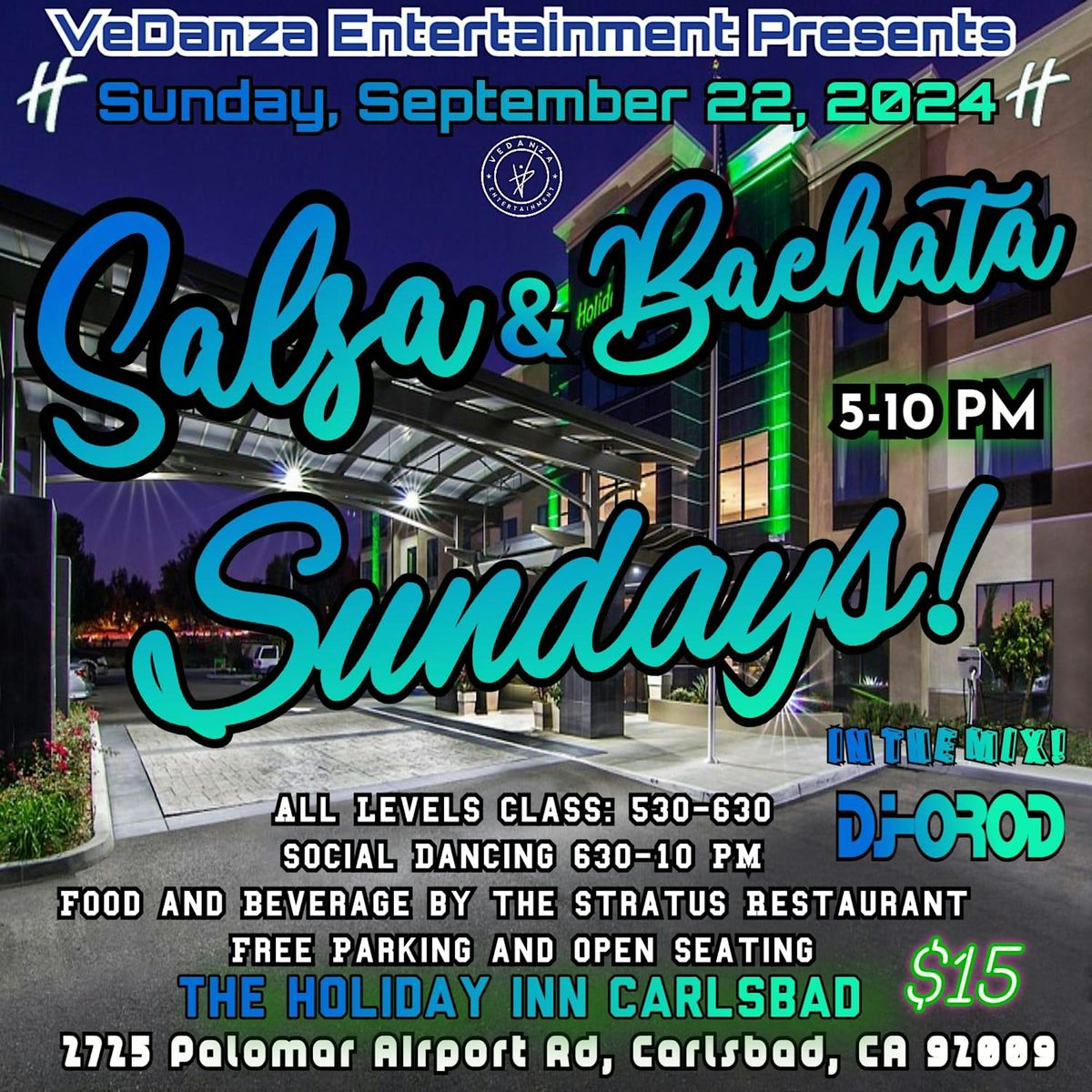 Salsa + Bachata Sundays in Carlsbad