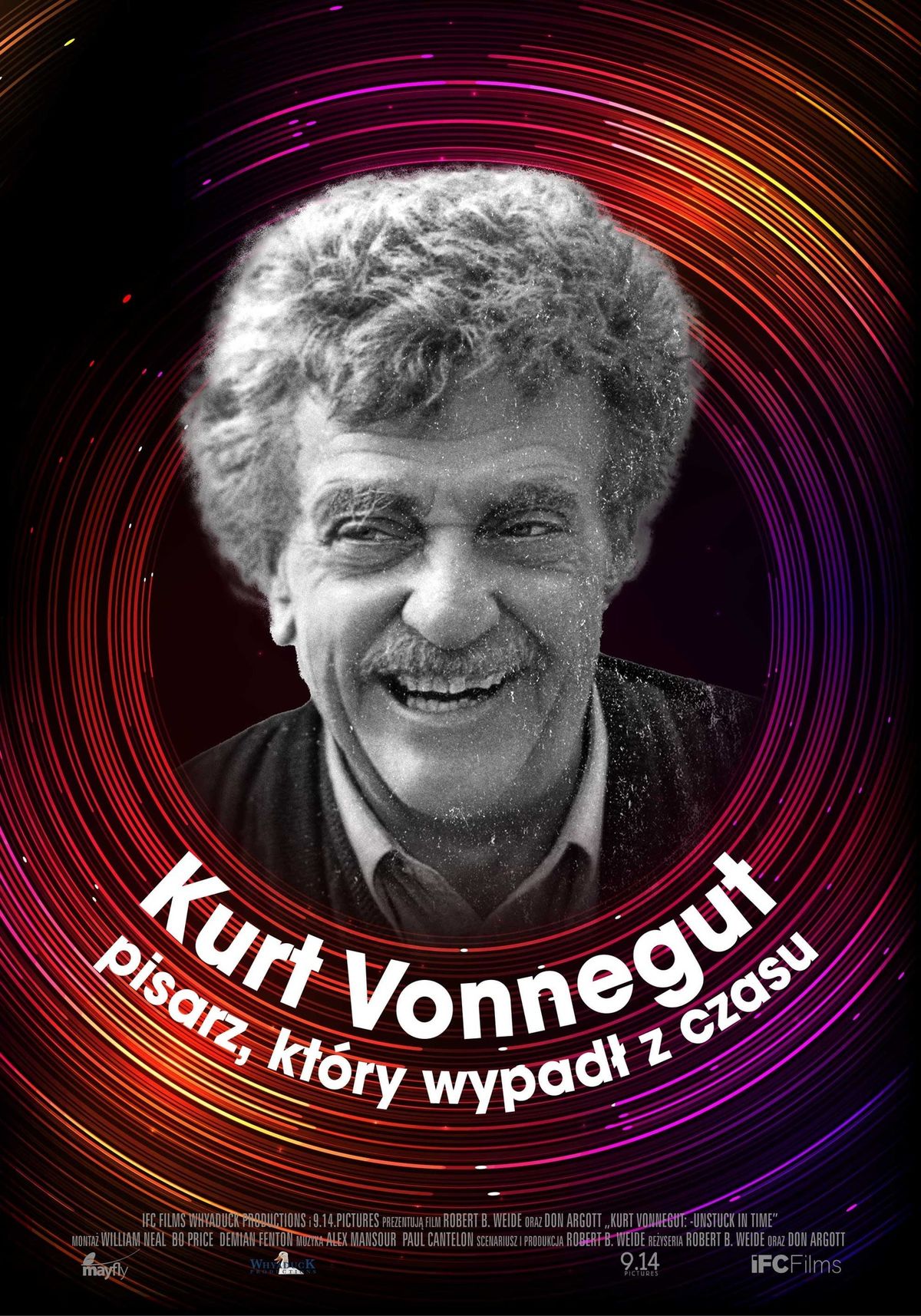 KURT VONNEGUT pisarz, kt\u00f3ry wypad\u0142 z czasu film tylko w DKFie w CK Muza w Lubinie 