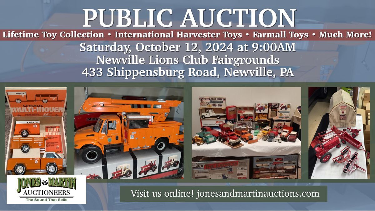 Public Auction: Large Collectible Toy Auction!! Lifetime Toy Collection!!