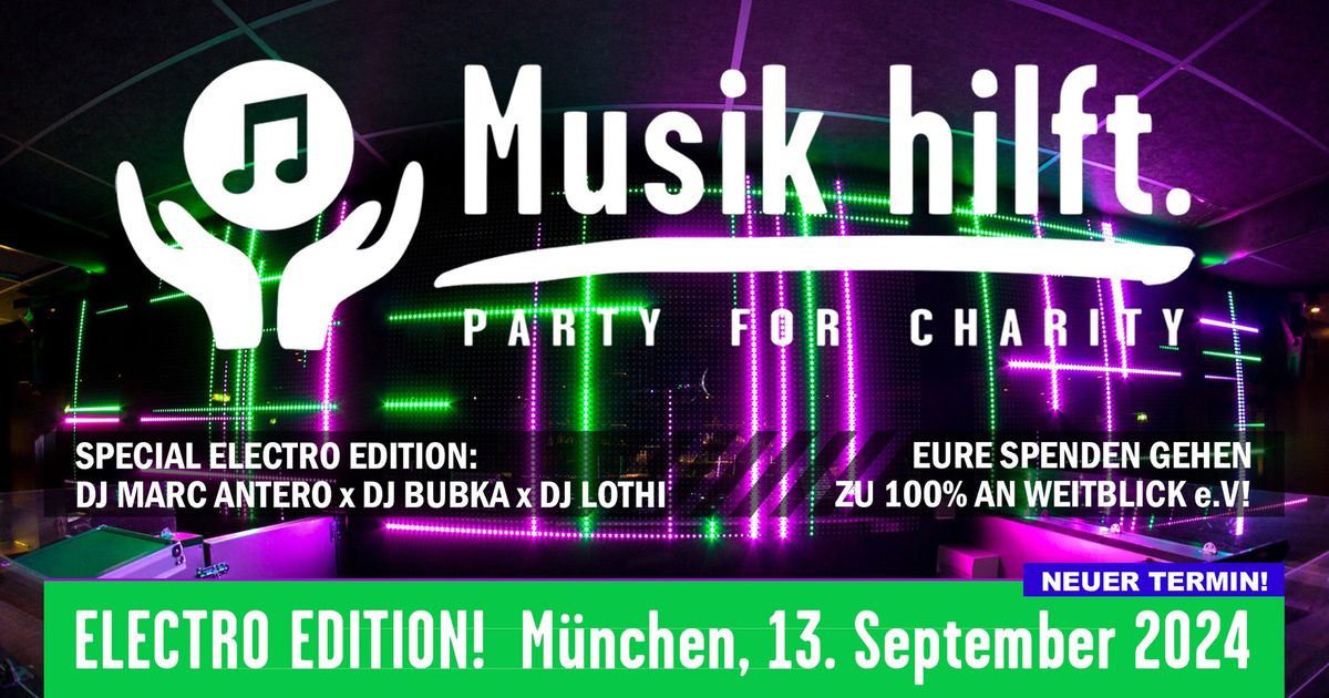 MUSIK HILFT electro edition. Party for Charity