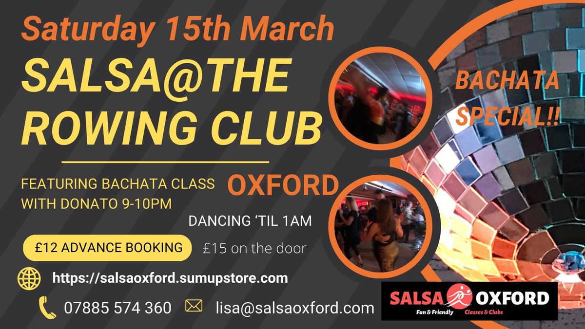 Salsa Oxford @ The Rowing Club THIRD SATURDAY PARTY