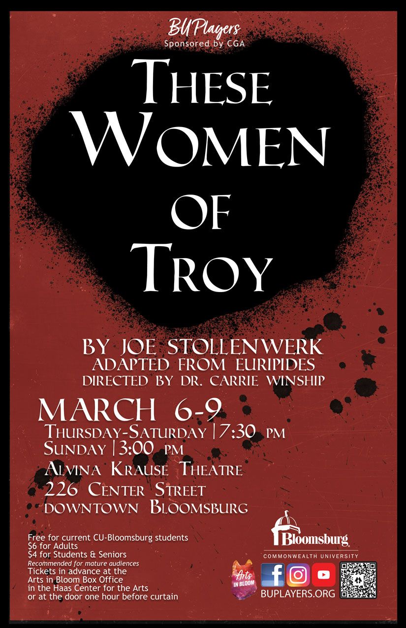 BU Players present These Women of Troy by Joe Stollenwerk, adapted from Euripides