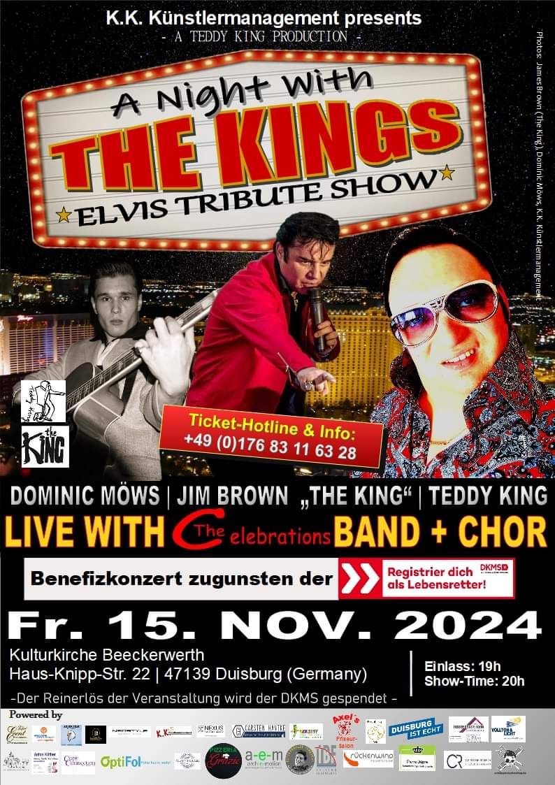 A Night WithThe Kings-Elvis Tribute Show: Benefizkonzert zugunsten der DKMS 